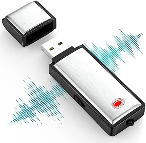 32GB Ses Kaydedici, 750 Saat Kayıt Kapasiteli Dijital Ses Kaydedici Gürültü Azaltma USB Kayıt Cihazı Ders,Röportaj,Toplantı
