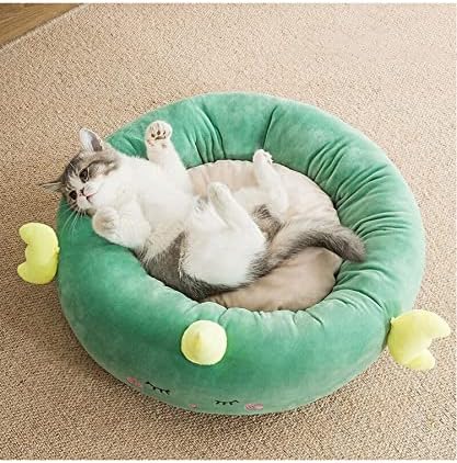 Kendinden ısınma kedi yatak-sevimli kısa peluş kedi yatak - Mat yastık yatak ev 1 için köpek kedi Pet ev kaynağı