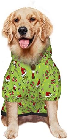 Noel Yeşil Canavar Köpek Giyim Köpek Kazak kapüşonlu ceket Yumuşak Rahat Sıcak Nefes Pet Kazak ile Şapka ve Cep için