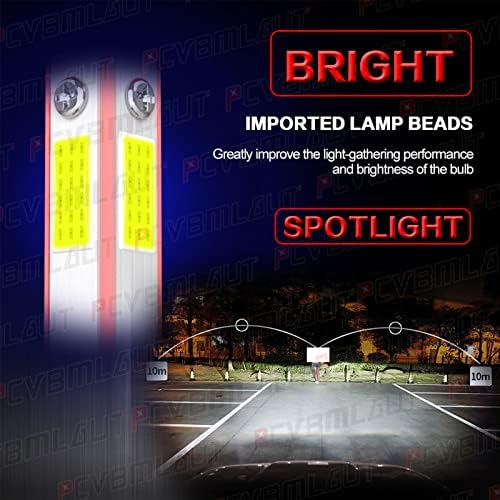 PCVBMLAUT Toyota Highlander 2014-2019 ile Uyumlu LED far lambaları, 9005 yüksek ışın H11 düşük ışın H11 Sis lambası