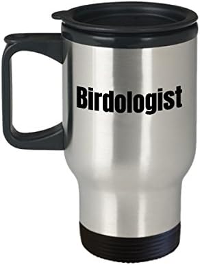 Komik Kuş Gözlemciliği Seyahat Kupa-Kuş Gözlemciliği Hediye Fikri - Kuşçu İçin Hediye-Komik Ornitolog Hediye-Kuşbilimci