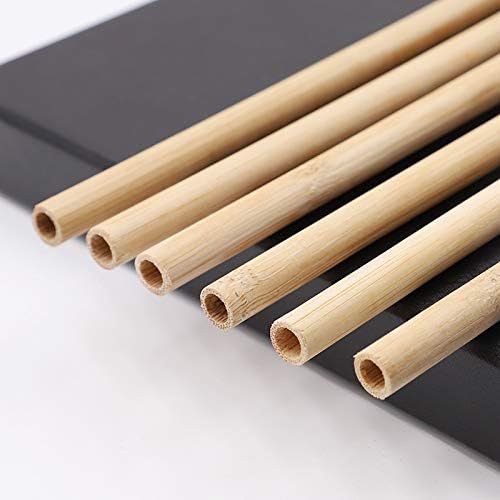 BOONBOO Bambu Payet / yeniden kullanılabilir pipet Bambu / 16 adet Set + Temizleme Fırçası / %100 % Doğal, Sürdürülebilir,