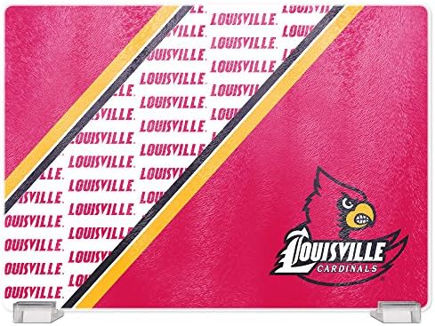 Ördek Evi Sporları NCAA Louisville Cardinals Ekran Standlı Temperli Cam Kesme Tahtası