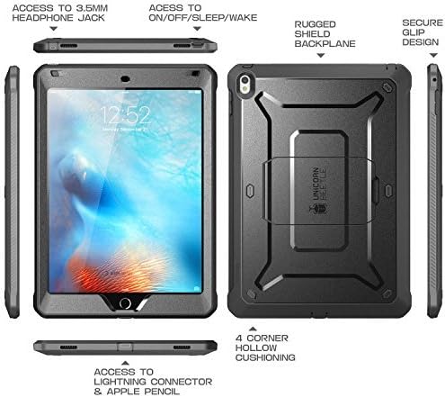 SUPCASE [Unicorn Beetle Pro Serisi] Kılıf iPad için Tasarlanmış Pro 9.7 inç, Dahili Ekran Koruyucu ile [Ağır] Tam