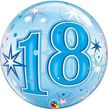 Yaş 18 Kabarcık Yıldız Patlaması ışıltı 22 / 56 cm Kabarcık Balon
