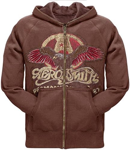 Aerosmith-Kartal Logolu Premium Fermuarlı Kapüşonlu Eşofman Üstü