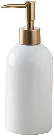LingTang 420 ml Sıvı Sabun Şampuan Losyon Duş Jeli Seramik Boş pompa şişesi Konteyner Banyo Taşınabilir sabunluklar