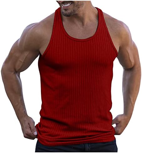 RTTUIOP spor kolsuz tişört Erkekler İçin Kolsuz Gömlek Hızlı Kuru Streç Serin Slim Fit Kas Egzersiz Koşu Fanilalar