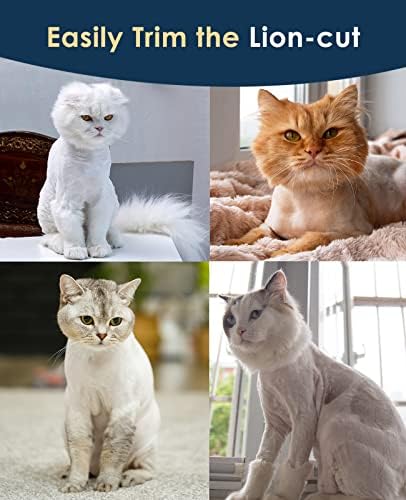 oneısall Kedi Bakım Makası Keçeleşmiş Saçlar için, 2 Vitesli Kedi tımar kiti Akülü Düşük Gürültü evcil hayvan saç