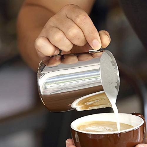 Artcome 20 oz/600 ml Paslanmaz çelik süt köpürtme sürahisi İçinde ölçüm ile-Cappuccino sürahi dökme sürahi espresso