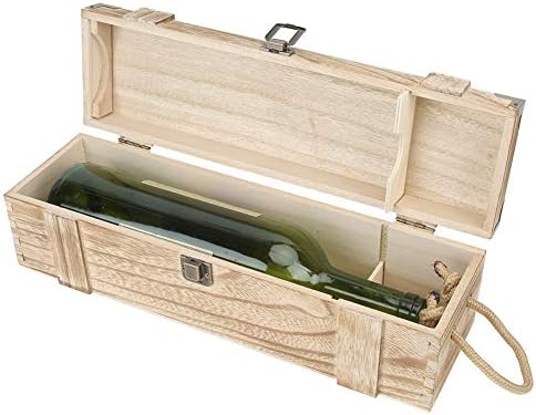 Ahşap hediye paketi Durumda, Retro Vintage Süs Dekorasyon Ahşap şarap şişesi tutucu Hediye Kutusu İş Hediyeler için
