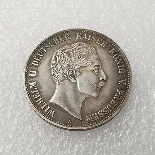 Antika El Sanatları 1888 Alman Gümüş Dolar hatıra parası
