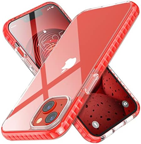 MATEPROX iPhone 13 ile Uyumlu kılıf Şeffaf İnce İnce Kristal Şeffaf Kapak Darbeye Dayanıklı Tampon iphone için kılıf