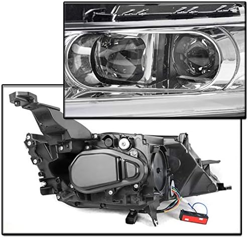 ZMAUTOPARTS LED DRL Switchback Sinyal Krom Projektör Farlar Lambalar w / 6 Mavi LED DRL 2015-2019 Chevy Impala
