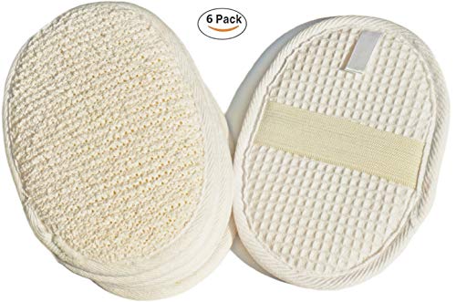 6 Paketi (Büyük 6.3x4.3 inç) Peeling Yüz Vücut Pedi ( Yumuşak Havlu Kumaş) Bez Malzemeler Lif Kabağı sünger temizleyici