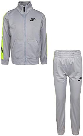 Nike Çocuk Erkek Çocuk Logosu Bantlama Ceket ve Pantolon İki Parçalı Eşofman Takımı (Küçük Çocuklar) (7 Yaş, Açık