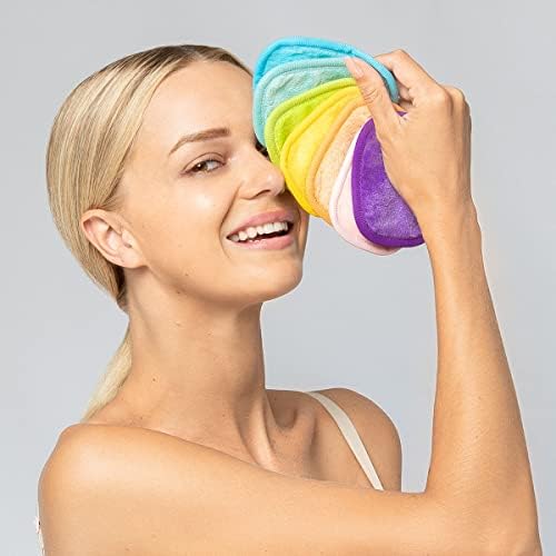 7 Adet Kullanımlık Makyaj Çıkarıcı Havlu 10 * 8cm Yüz Makyaj Temizleme Mikrofiber Bez Pedi Silin Yüz Temizleyici Cilt