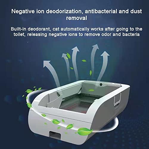 WYFDP Akıllı Kediler kum kabı Otomatik Kediler Tuvalet Anti Sıçrama Yarı Kapalı kum kabı Çıkarılabilir Pet Lazımlık
