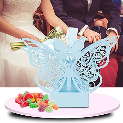 Jopwkuın Çikolata Kutuları, Kağıt DIY 100 ADET düğün şeker kutusu Dekorasyon Yemek Güzel 100 X Düğün Şeker Kutusu