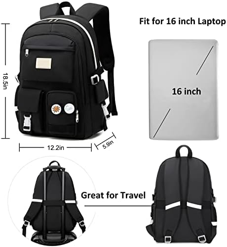 MQUN Laptop Sırt Çantası 15.6 İnç okul çantası Üniversite Sırt Çantası Anti-hırsızlık seyahat sırt çantası Büyük okul
