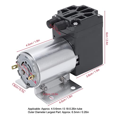 Mini Vakum Pompası, Enstrümantasyon için Kompakt ABS Alüminyum Emme Pompası Yağsız