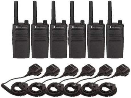 Hoparlör Mikrofonları ile 6 Paket Motorola RMU2040 Radyolar