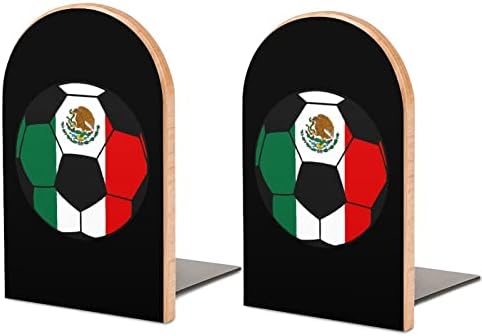 Meksika Futbol Futbol Kitap Biter Raflar için Ahşap Kitap Standı Kitap Tutucu Kütüphane Okul Ofis Ev Çalışma Dekor