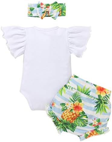 Değil mi O Güzel Yenidoğan Bebek Kız Geliyor Ev Kıyafet fırfırlı kıyafet Şort Pantolon Kafa Bandı 3 ADET yaz giysileri