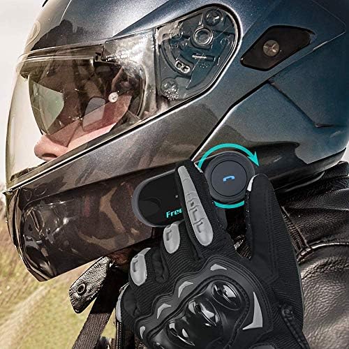 FreedConn Motosiklet İletişim Sistemi Bluetooth 5.0 T-COMVB Müzik Paylaşımı Kask Bluetooth Kulaklık Motosiklet Kayak