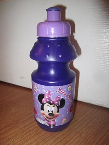 7 inç Mor Minnie Mouse Sıkma Su Şişesi-Çocuk Su Şişesi