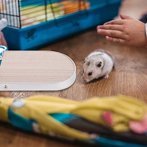 Ipetboom Oyuncaklar Aksesuarları Hamster Kafesi Ahşap Atlama Platformu: Kobay Ahşap Dinlenme Platformu Atlama Kurulu