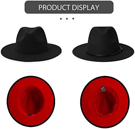 jıngsha fötr şapkalar Erkekler ve Kadınlar için Geniş fötr şapka Keçe Panama Şapka erkek Elbise Şapka Kemer Tokası