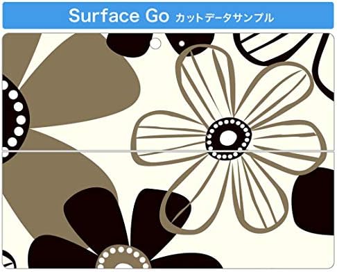 ıgstıcker Çıkartması Kapak Microsoft Surface Go/Go 2 Ultra İnce Koruyucu Vücut Sticker Skins 000690 Çiçek Monoton