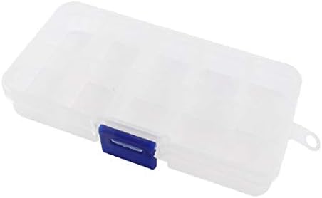 X-DREE Şeffaf Plastik 9 Bölmeli Vidalar elektronik çekmeceli saklama dolabı Kutusu Kasa(Caja de almacenamiento de