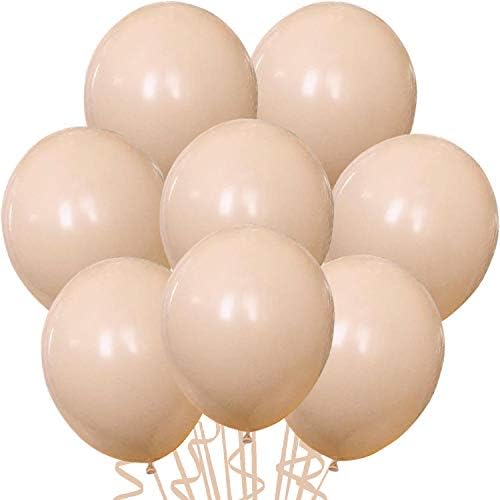 25 Paket 18 İnç Allık Balonlar, Kalın Lateks Bej Çıplak Balonlar Gelin Bebek Duş Doğum Günü Allık Parti Süslemeleri