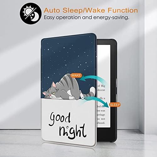 Su Geçirmez Kindle Paperwhite 10th Gen 2018-En İnce ve En Hafif akıllı kapaklı Otomatik Uyandırma / Uyku (uygun değil