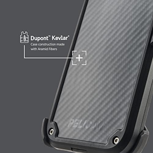 Pelican Shield Kevlar Serisi-iPhone 13 Kılıfı-Kablosuz Şarjla Uyumlu 21ft Askeri Sınıf Düşme Koruması - Kemer Klipsli