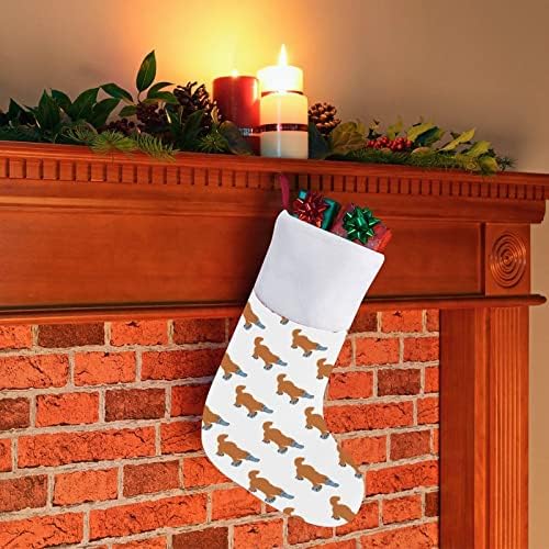 Ornitorenk Noel Çorap Çorap Peluş Şömine Asılı Noel ağacı Ev Dekorasyonu için