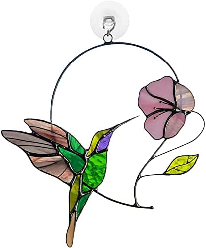 Yajun Renkli Kuşlar Bir Tel Pencere Asılı Kuş Serisi Akrilik Süsler Kolye Yaratıcı Ev Dekorasyon Kuş Sevgilisi için