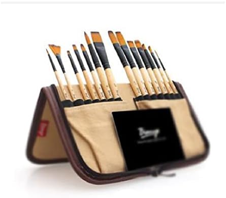 SDGH 14 Boyama Fırçalar Set Akrilik suluboya fırçası ve Kalem Kutusu için Okul Sanatçı Boyama (Renk: Beyaz-Dinozor