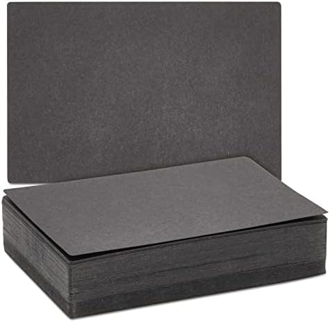 100 Paket siyah dizin kartları - Eğitim, ofis ve okul malzemeleri ve DIY el sanatları için mükemmel (3x5 inç) - Not