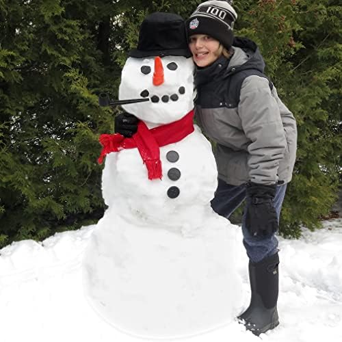Evelots Kardan Adam Dekorasyon Seti - 16 Adet-Dayanıklı / Yeniden Kullanılabilir - Tüm Aile Eğlencesi-Sağlam Dişler-Dış