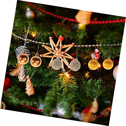 VİCASKY 24 adet Ev Ağacı Dekoratif Asılı Zarif Narin Turuncu Süsler Dekorasyon Güzel Kolye Top Süsleme Noel Renkli