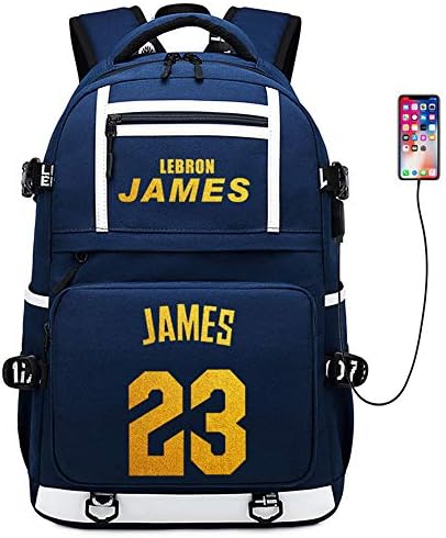 ShangYıng Mağaza Basketbol Oyuncu Yıldız James İşlevli Sırt Çantası Seyahat Hayranları Laptop (Stil 3)