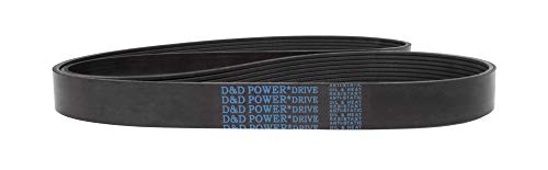 D & D PowerDrive 750J2 Poli V Kayış, 2, Kauçuk