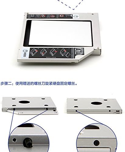 9.5 mm SATA 2nd HDD SSD Muhafaza Sabit Disk Caddy Vaka Tepsi Laptop için CD DVD-ROM Optik Bay Sürücü Yuvası