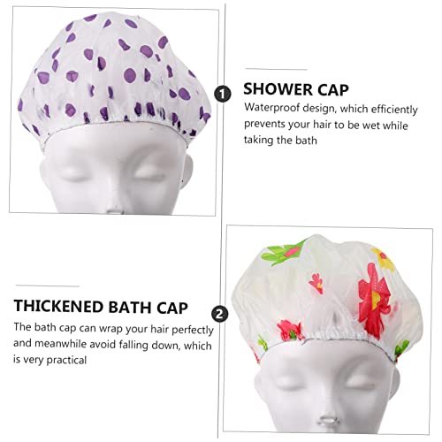 FOMİYES 12 adet Duş Başlığı duş boneleri Çocuklar için Saç Bonesi Ev Duş Başlığı Gece Çocuk Saç Seti