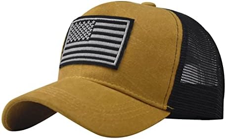 Amerikan Bayrağı beyzbol şapkası Erkekler Kadınlar için, Düşük Profilli Ayarlanabilir Boyutu Koşu Egzersiz Vintage