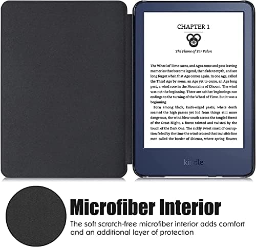 6 Kindle için (11. Nesil, 2022 Sürümü) (Model No. C2V2L3) - Hafif PU Koruyucu Kapak (Kindle Paperwhite veya diğer