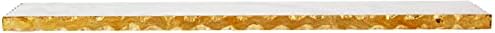 Çamur Pasta Mermer Trivet, 1 1/4 x 8 1/2 Çap, Altın ve 40700003 Mermer ve Altın Kenar Hostes Seti Servis Tabağı, Tek